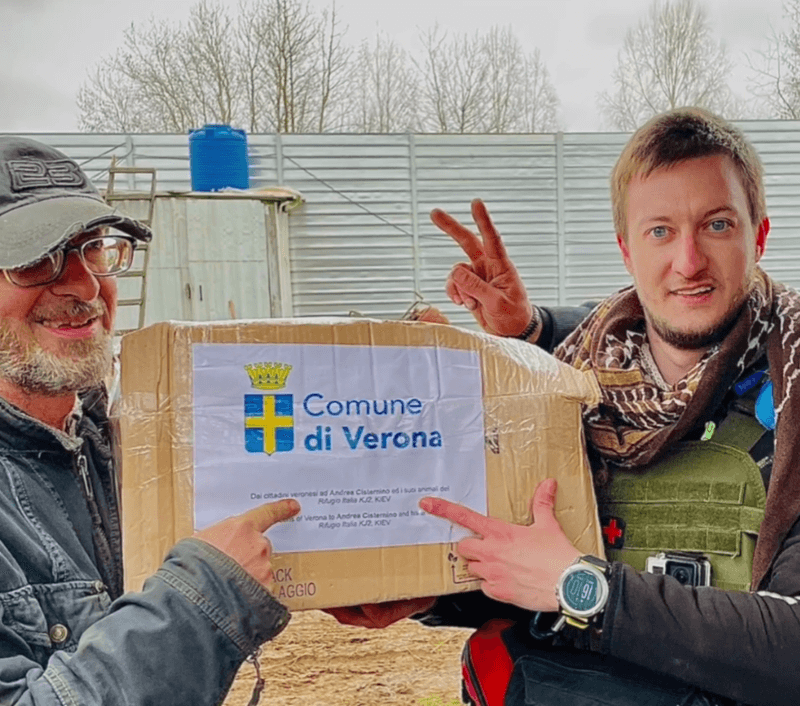 Ucraina, arrivato a destinazione il tir con aiuti per gli animali partito da Verona