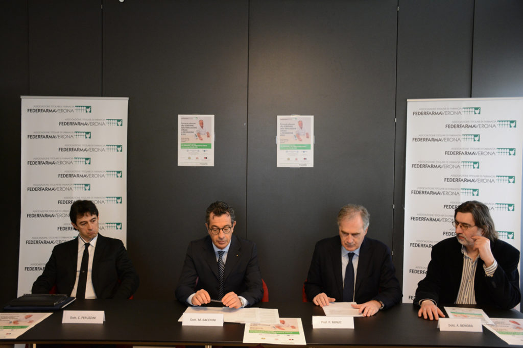 1° Studio osservazionale della fibrillazione atriale e prevenzione dell’ ictus. Grande sinergia tra Federfarma Verona, Aoui e Fimmg Verona