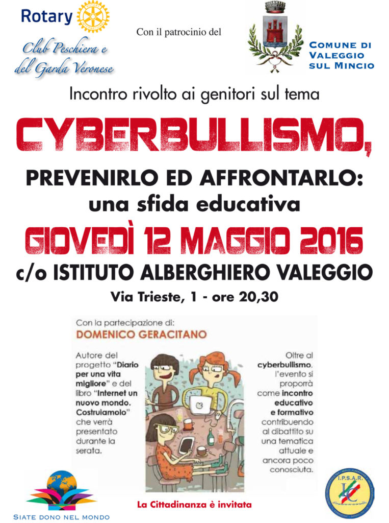 A Valeggio si parla di cyberbullismo con il Rotary Club Peschiera