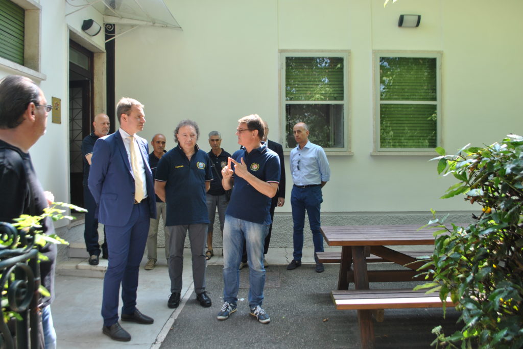 Sopralluogo all’ex casa del custode nel parco giochi raggio di sole al termine dei lavori di rifacimento della copertura e dell”impianto elettrico