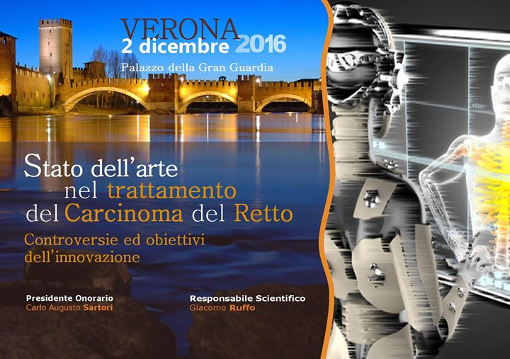 Venerdì 2 dicembre in Gran Guardia il congresso nazionale ‘Stato dell’arte nel trattamento del carcinoma del retto. Controversie ed obiettivi dell’innovazione’
