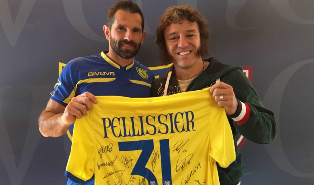 Paul Griffen a Veronello con Sergio Pellissier