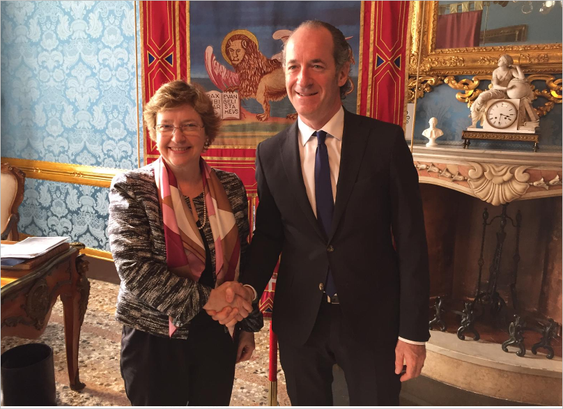 Veneto-USA, Zaia incontra Console Generale Elizabeth Lee Martinez
