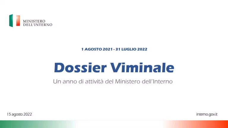 La sicurezza stradale assente ingiustificata nel “Dossier Viminale” del 2022 DOSSIER VIMINALE 2022