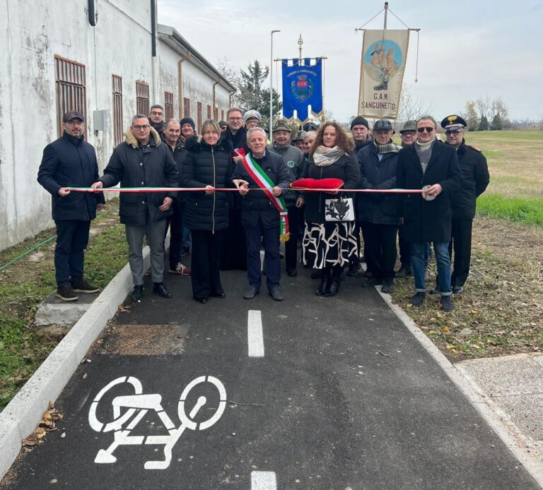 Nuova ciclabile a Sanguinetto (VR), Vicepresidente De Berti: “Insieme con le amministrazioni locali per infrastrutture sicure e sostenibili”