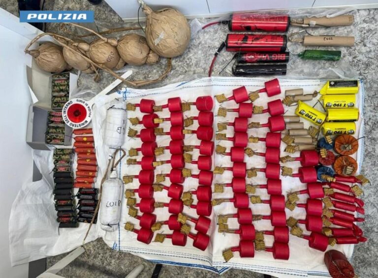 Polizia di Verona – Botti di Capodanno: un arresto, una denuncia e più di 23 kg di fuochi d’artificio illegali sequestrati dalla Polizia di Stato