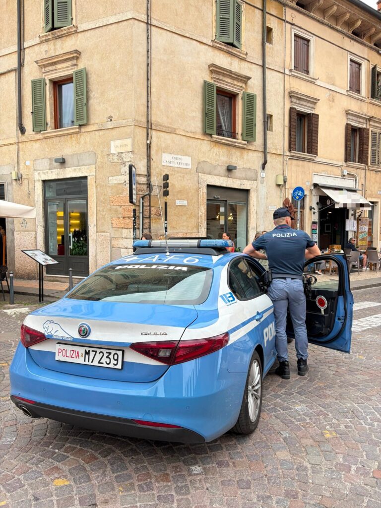 Polizia di Verona – Furto in un bar del centro storico: arrestato 54enne dalla Polizia di Stato